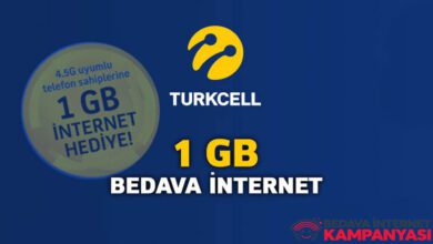 Turkcell 1 GB Hediye İnternet
