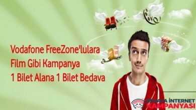 Vodafone FreeZone Bedava Sinema Bileti