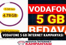 Vodafone 5 GB İnternet Kampanyası