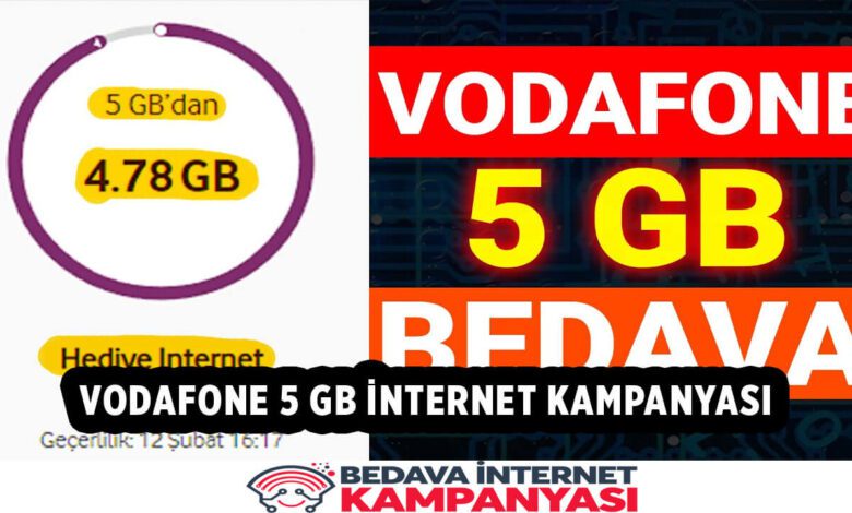 Vodafone 5 GB İnternet Kampanyası