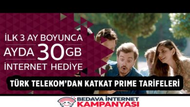 Türk Telekom’dan KatKat Prime Tarifeleri